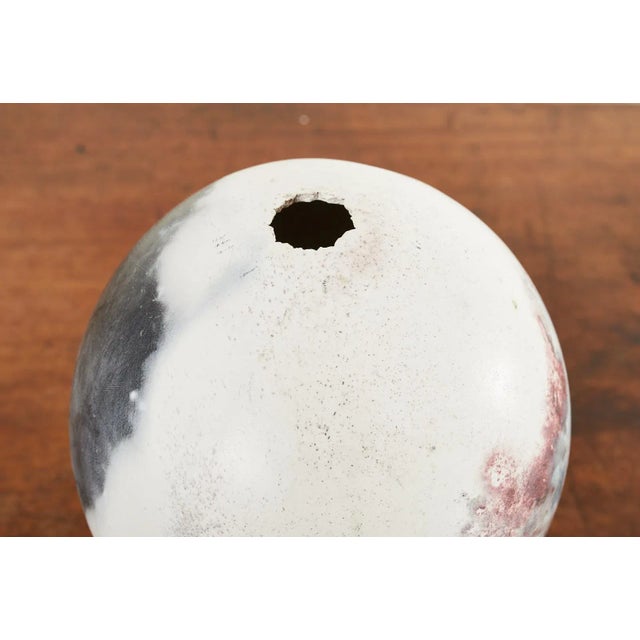 Set of Three Painted Dyed Ostrich Egg Specimens For Sale - Image 10 of 13