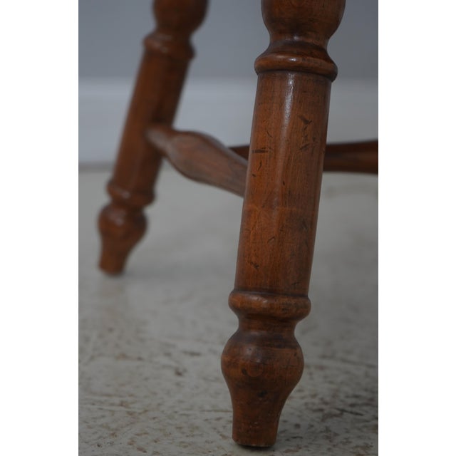 Antique Early American Windsor Writing Desk Armchair With Drawer For Sale - Image 15 of 18