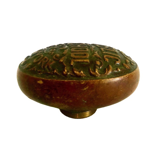 Antique Cast Bronze Nyc Public School Doorknob For Sale - Image 10 of 10