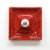 Wonderful red ceramics wall lights by Kaiser Leuchten, Germany, one E26 socket per fixture, wired for US standards or...