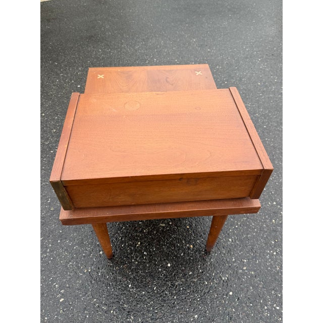 Merton Gershun for American of Martinsville Mid Century Nightstand For Sale - Image 9 of 12