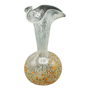 Vintage Display Vase, Continental, Art Glass, Posy Sleeve, Mid Century Modern
