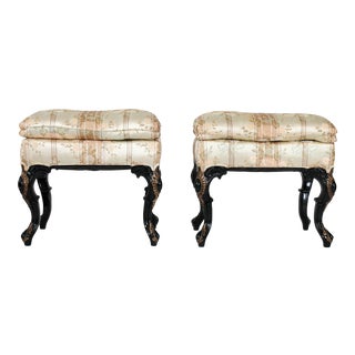 Pair of Pillow Top Benches For Sale