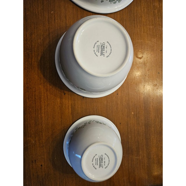 2000 - 2009 Vintage Corelle Coordinates Callaway Ivy Mixing Bowl Set For Sale - Image 5 of 6