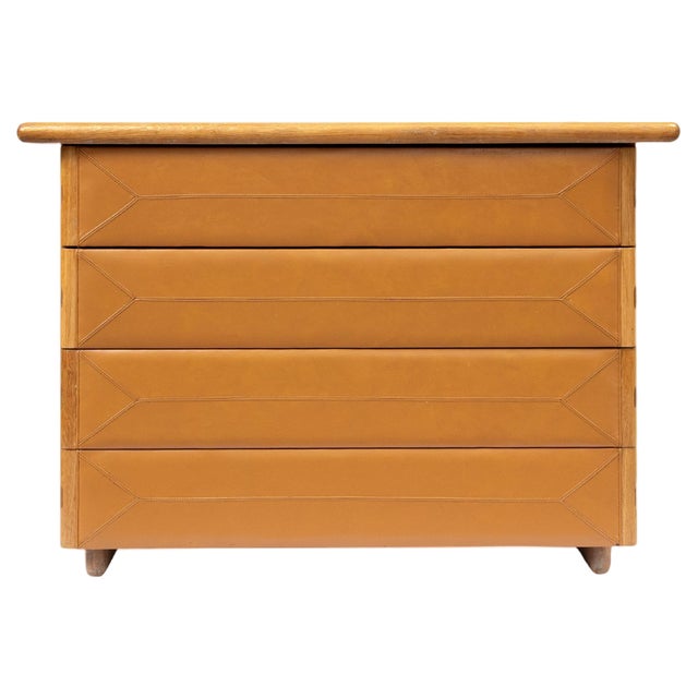 Vintage Chest of Drawers attributed to Poltrona Frau, Italy, 1970s For Sale