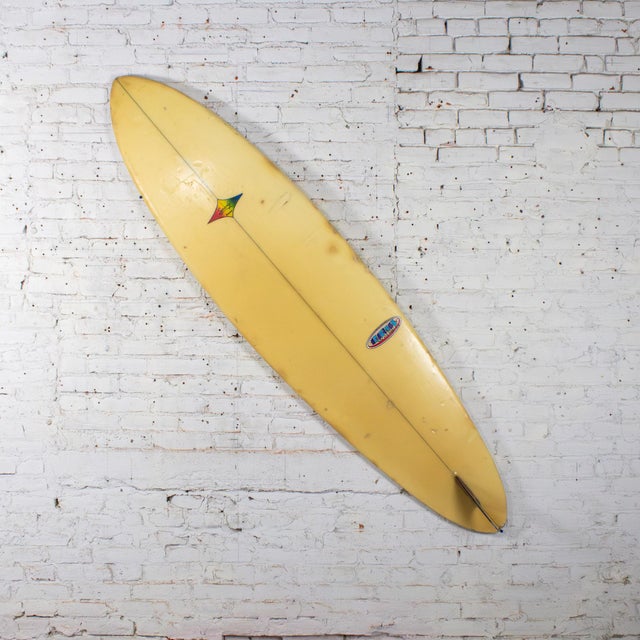 Nautical Late 20th Century Tropical Island Coastal Style Sparky Scheufele Fiberglass Surfboard Wall Décor or Decorative Accent For Sale - Image 3 of 18