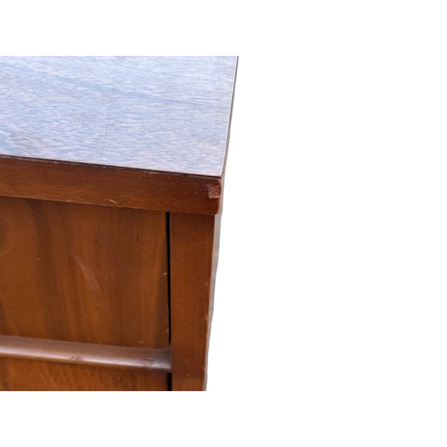 Wood Mid 20th Century Walnut Cabinet Laminate Top For Sale - Image 7 of 17