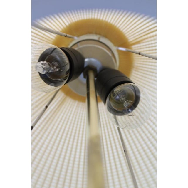 Mid-Century East German Floor Lamp with Pleated Shade, 1970s For Sale - Image 9 of 15