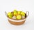 Mid Century Modern Chrome Ring-Handled Basket Centerpiece Composite Fruit Pears For Sale - Image 10 of 10