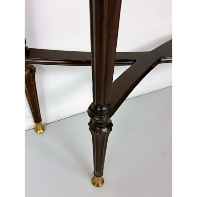 Vintage Italian Ebonized Beech Console Table, 1960s For Sale - Image 9 of 14