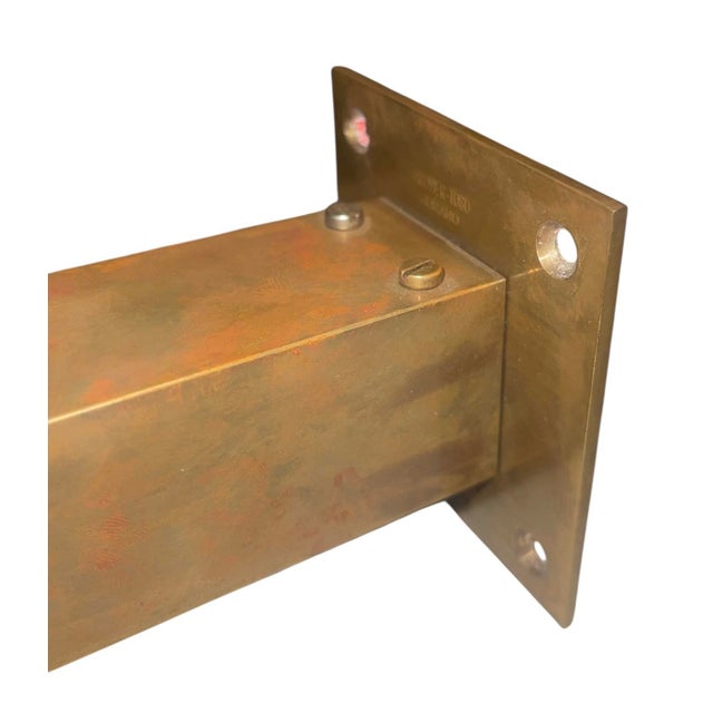 Transparent Mid-20th C Signed Barovier & Toso Murano Pulegoso Glass and Brass Sconce For Sale - Image 8 of 8