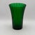 Mid-Century Modern Vintage Emerald Green Ribbed Flared Vase Napco 7.5" Made in Usa 1161 For Sale - Image 3 of 7