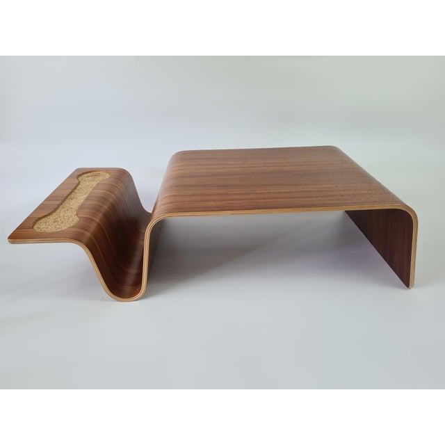 Overlap Tray Side Table in Walnut by Eric Pfeiffer, 2000s For Sale - Image 4 of 15