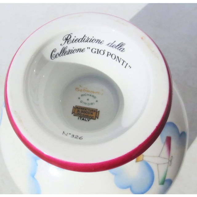 Gio Ponti Vintage Re-Edition 1980s' Gio Ponti "Alata" Bowl For Sale - Image 4 of 9