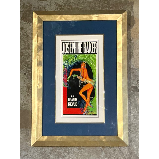 Wood Vintage La Grande Revue Print in Frame For Sale - Image 7 of 12