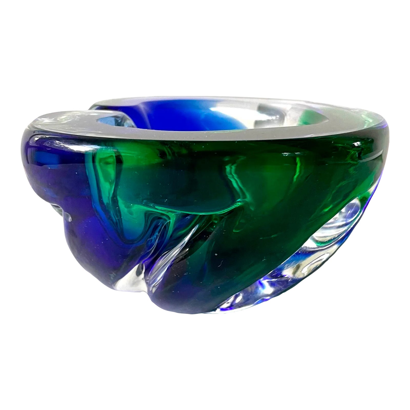 1970s Paolo Venini Murano Glass Ashtray | Chairish