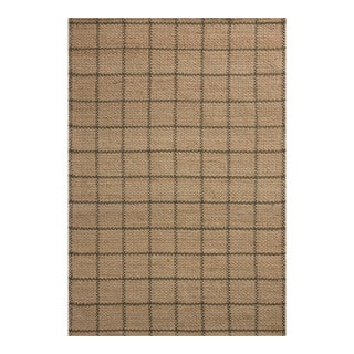 Chris Loves Julia x Loloi Fletcher Natural / Olive 8'-6" x 11'-6" Area Rug For Sale