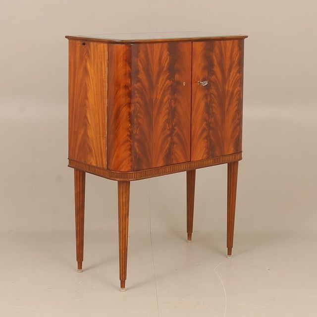 Mid-Century Swedish Grace Bar Cabinet from Forenade Mobler, 1940s For Sale - Image 12 of 12