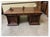 Wood Antique Neo-Renaissance Partner Desk, 1880 For Sale - Image 7 of 12