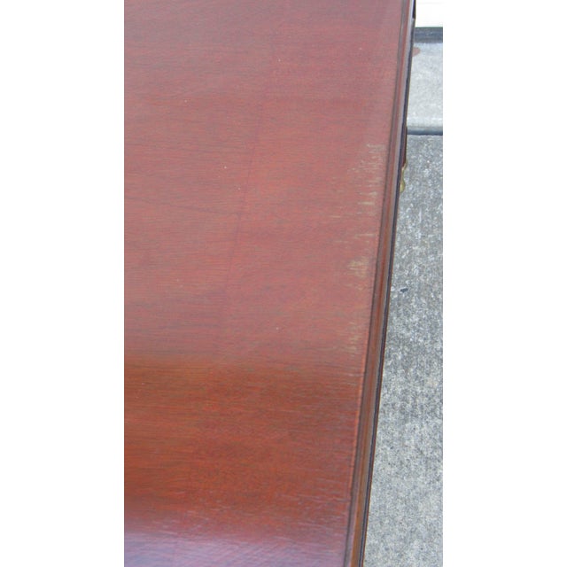 Wood Amazing Mahogany Councill Executive Desk Designer For Sale - Image 7 of 18