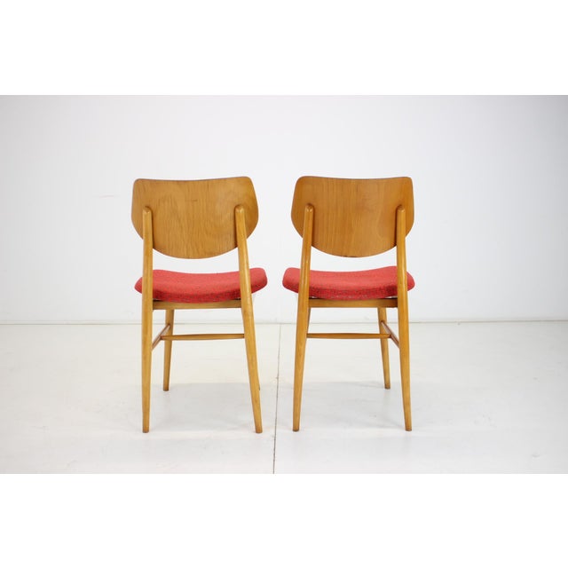 Brown Set of Chairs by Ton, Czechoslovakia, 1965 For Sale - Image 8 of 15