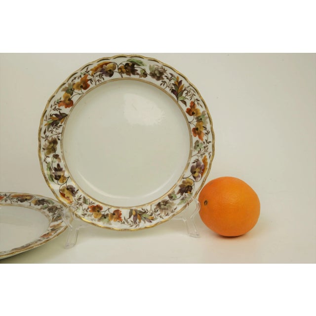 English 18thC Derby Plates - Longdon - 8 1/2" - A Pair - 1788-1806 - England For Sale - Image 3 of 10