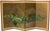 1960s "Summer Landscape With Trees", Shōwa Era Japanese Painted Byobu Screen For Sale - Image 4 of 18