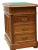 Wood Antique Custom Mahogany Office Side Cabinets From Pedestal Desk - a Pair For Sale - Image 7 of 9