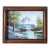 Framed Mid Century Oil Painting Waterfall Scene For Sale