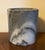 Gray Mid-Century Italian Gray Marble Cylindrical Brush Pot or Wine Cooler Bottle Coaster For Sale - Image 8 of 12