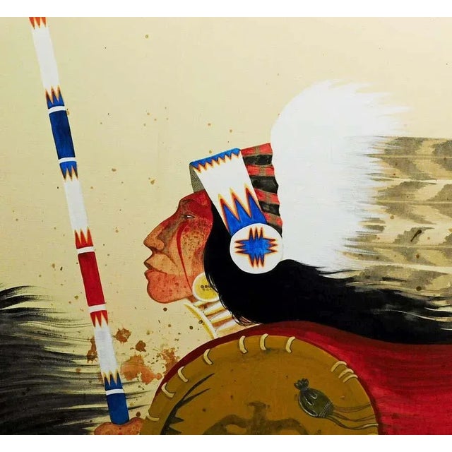 "Untitled" -by Rance Hood Original Oil Painting On Canvas Hand signed by the artist Image Size: 37" x 52" Framed Size: 47"...