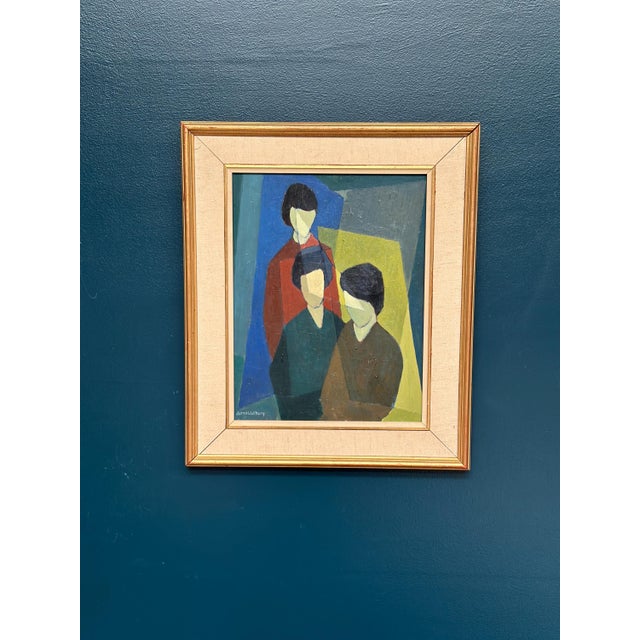Sune Walberg, Figure Composition, 1960s, Oil on Panel, Framed For Sale - Image 13 of 18