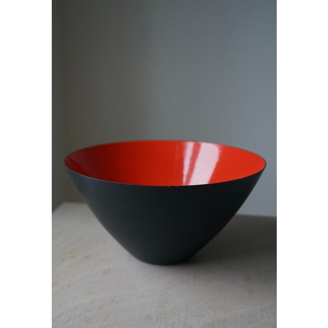 Contemporary Black and Red Krenit Bowl by Herbert Krenchel for Torben Ørskov, 1960s For Sale - Image 3 of 7