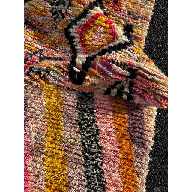 This new handmade Moroccan runner rug is a long and narrow Berber hallway rug, entirely handwoven from 100% natural wool...