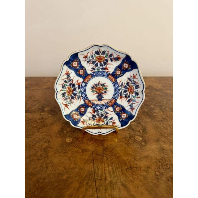 1900 - 1909 Antique Japanese Imari Plates, 1900, Set of 2 For Sale - Image 5 of 6