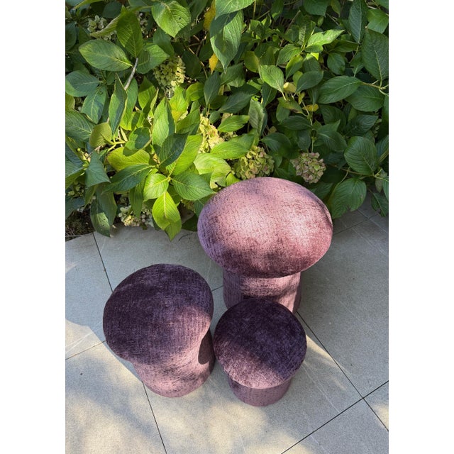 Custom Mushroom Footstools, a Set of 3 For Sale - Image 12 of 17