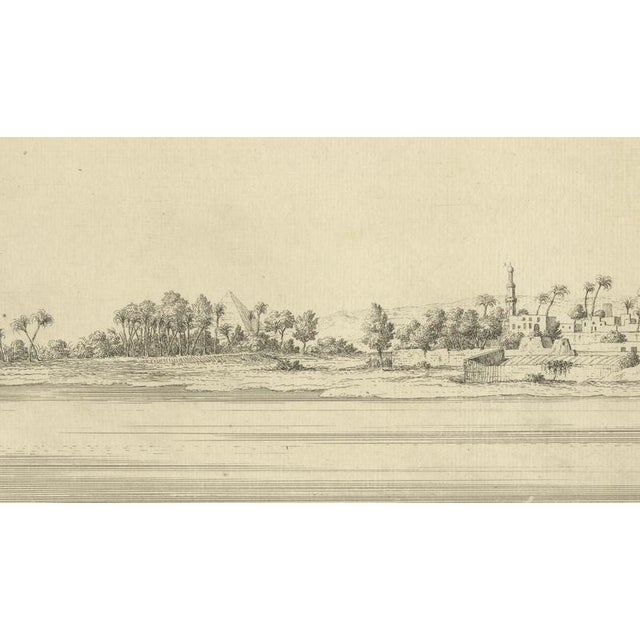 Cairo on the Nile with Distant Pyramids, 1755, Engraving For Sale - Image 6 of 9