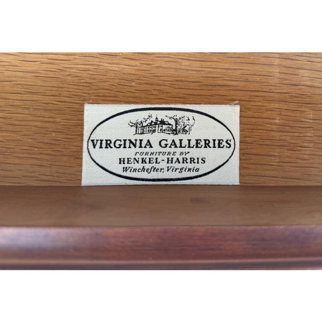 1960s Henkel Harris Solid Black Cherry 4-Drawer Chest Model No. 2440 For Sale - Image 10 of 17