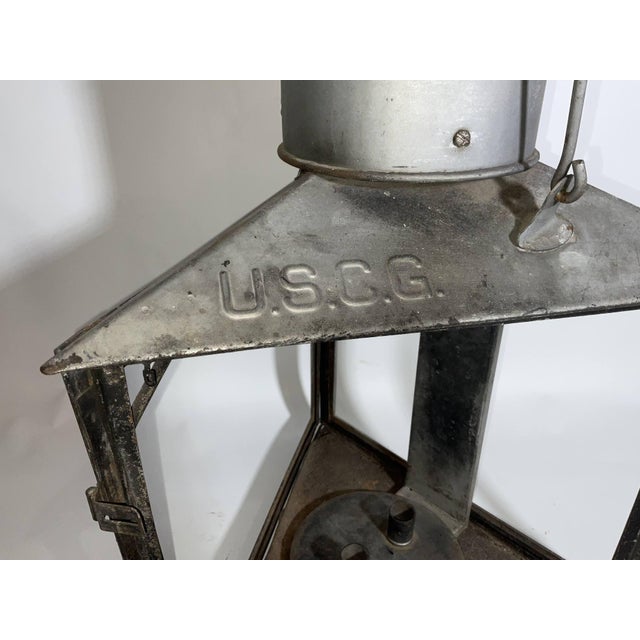 Early 20th Century U.S. Coast Guard Post Lantern For Sale - Image 5 of 7