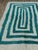 Contemporary Teal Green Wool Moroccan Beni Ourain Rug For Sale - Image 9 of 17