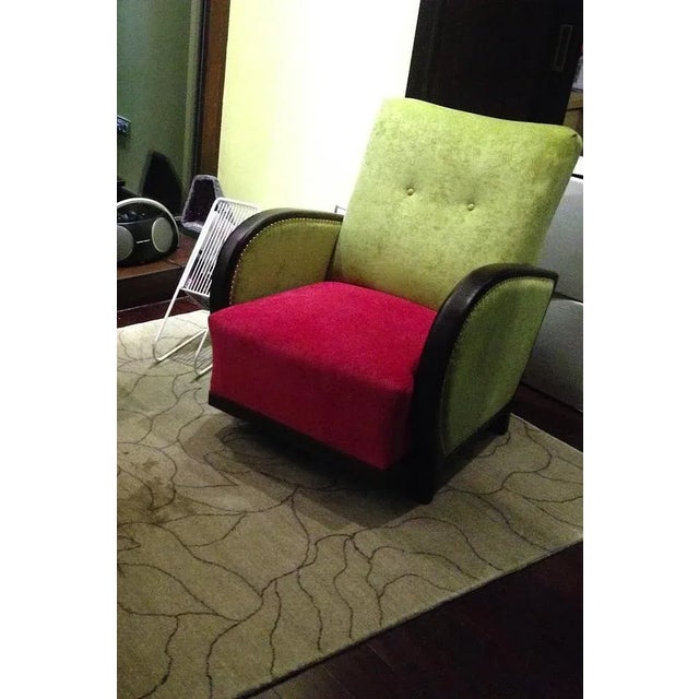 Set of Art Deco Hungarian Armchairs, 1930s For Sale - Image 3 of 5