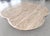 Large Mid-Century Modern Clover Coffee Table in Travertine and Dark Oak, 1970s For Sale - Image 16 of 18