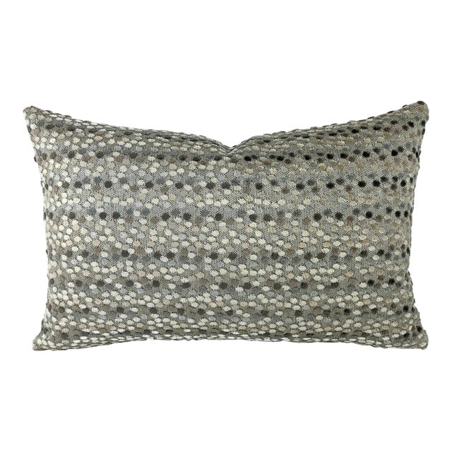 Hamilton Fabrics Bacchus in Pebble Lumbar Pillow Cover Chairish