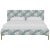 This low profile fully upholstered platform bed is a perfect piece for anyone looking to add a modern statement piece to...