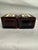 Vintage Pair of Amber Glass Anton Riemerschmid Liquor Bottles German For Sale - Image 4 of 6