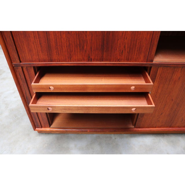 Danish Sideboard with Tambour Doors by Arne Vodder for Sibast, 1958 For Sale - Image 6 of 15