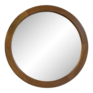 Large 1960s Danish Teak Mirror by Pedersen & Hansen, Viby J