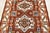 2020s Kazak Rug 4'1'' X 5'11'' Red Wool Tribal Geometric Hand-Knotted Oriental Carpet For Sale - Image 5 of 12