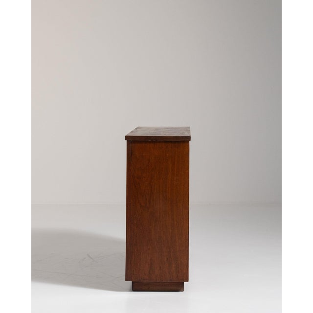 1960-1969 Denmark Rich Mahogany Open Mahogany Bookcase For Sale - Image 9 of 11