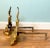 19th C. French Rococo Brass Andirons – A Pair – Gilded Age / European Antique For Sale - Image 9 of 12